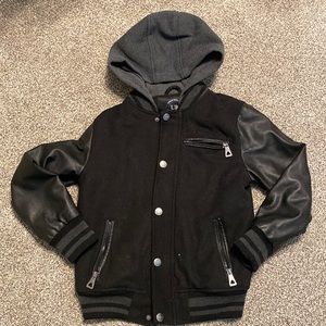 Urban Republic Faux Leather/Fleece Jacket M 10/12